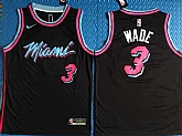 Heat 3 Dwyane Wade Black City Edition Nike Swingman Jersey,baseball caps,new era cap wholesale,wholesale hats